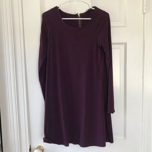 ✔Express Plum Long Sleeve Dress